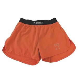 ChicknLegs Chicken Legs Shorts Women Orange M Running Lined Split Activewear
